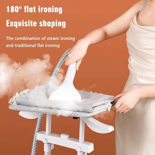 Image of Portable Garment Steamer 2000W with Adjustable Hanger Stand, Fast Heat-Up Clothes Steamer, Large Water Tank, Wrinkle Remover for Dresses, Shirts, Curtains and Fabrics and Home Use