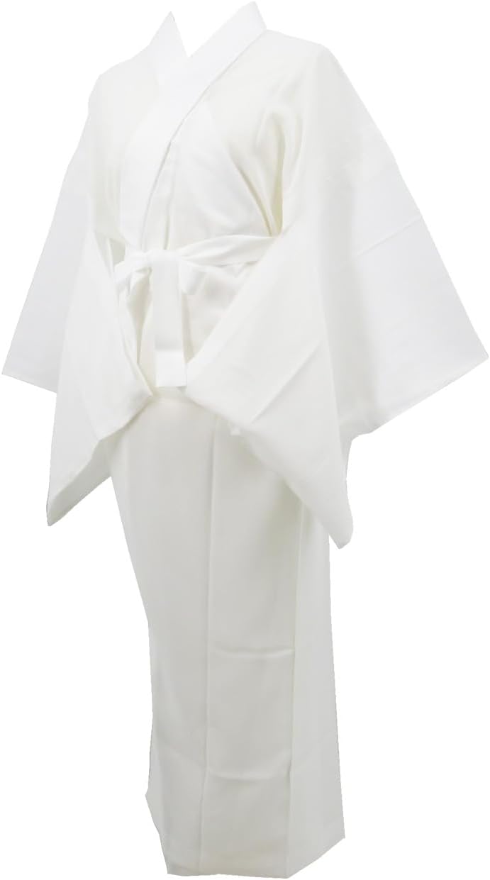 単衣・夏着物　手挿友禅　絽縮緬小紋　「雪持ち芭蕉」　工芸染匠 成謙 6451 単衣・夏着物 手挿友禅 絽縮緬小紋 「雪持ち芭蕉」 工芸染匠