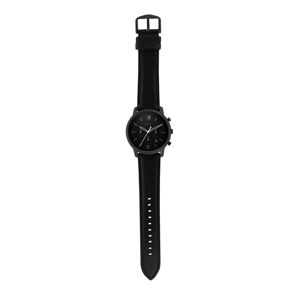 Fossil Orologio Neutra da uomo, movimento cronografo al quarzo con cinturino in pelle