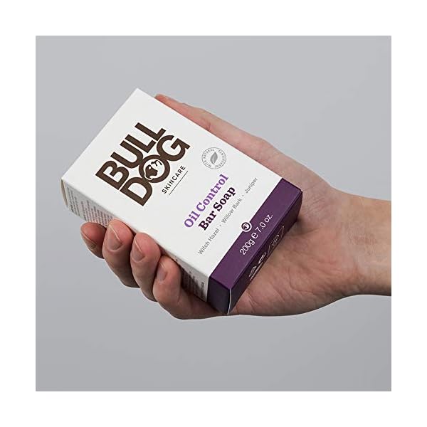 BULLDOG Mens Skincare and Grooming Oil, Charcoal Bar Soap, 7 ounce