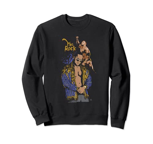 WWE The Rock Vintage Colorized Sweatshirt