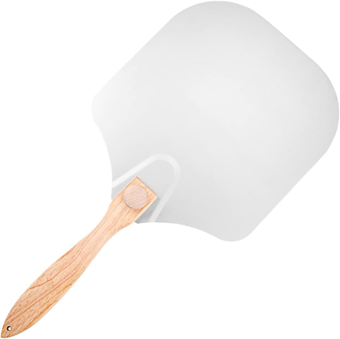 Folding Pizza Spatula with Wooden Handle Baking Pizza Paddle for Home Restaurant for Oven Transfer