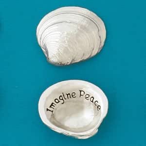 Amazon.com: Basic Spirit Pocket Token Coin - Imagine Peace Med. Shell ...