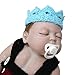 Kalevel Cute Newborn Infant Baby Girl Boy Crochet Baby Hats Knit Crown Hat Photograph Props (Sky Blue)
