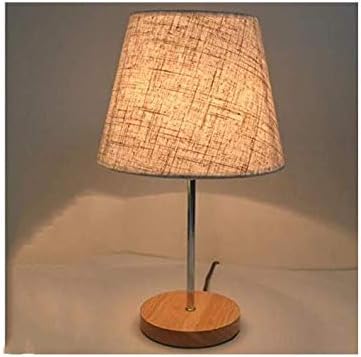 Best to Buy DimmableTable Lamp Bedside Desk Lamp with Linen Shade Wood Base Nightstand Lamp for Bedroom, Kids Room, Living Room, College Dorm (Coffee Linen)