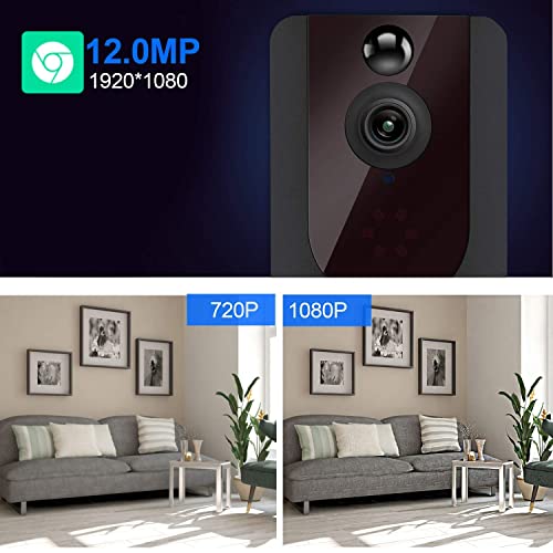 Blumway Video Doorbell Wireless Wifi, Smart Doorbell Camera With 1080P Hd, Two-Way Talk, Motion Detector, Night Vision, Free Cloud Storage, Rechargeable Waterproof For Home Outdoor #TOP1