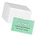 36Pcs PVC Insert Card Sleeves with Strong Adhesive for School Library Storage Clear Label Holders