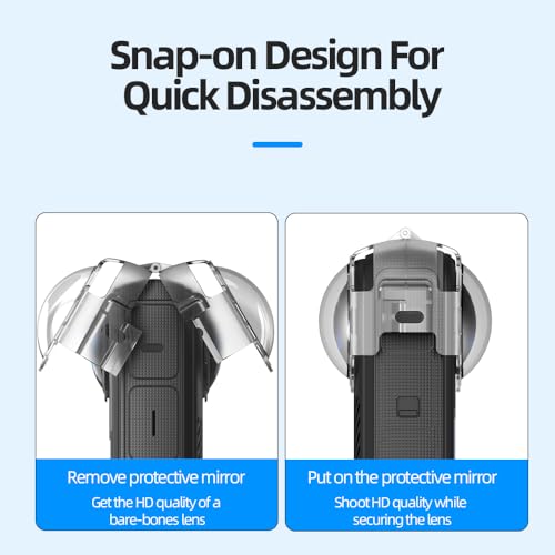 Coyktonty Lens Cover/Anti-fog Lens Guard For Insta360 X4 Lens Protective Case?High transparency, impact resistant, scratch resistant