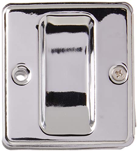 idh by St. Simons 25410-026 Premium Quality Solid Brass Pocket Passage Door Pull, Polished Chrome