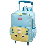 Mochila Escolar Infantil Bolsa c Rodinhas Menino Leão