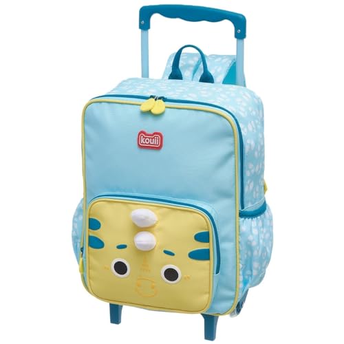 Mochila Escolar Infantil Bolsa c Rodinhas Menino Leão