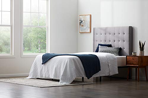 Lucid LU0001UHBQQST Upholstered Rectangle Square Tufting Headboard thumb #4