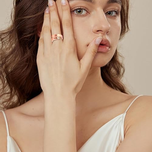 HUASAI Just Breathe Rings for Women Adjustable Heart Promise Statement Ring Hope Rings for women Jewelry Gifts Best Christmas Stocking Stuffers2