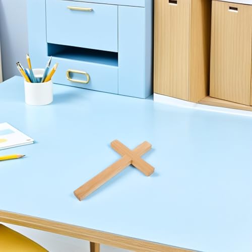 Crucifijo de madera de 33 cm para pared de hogar e iglesia 6
