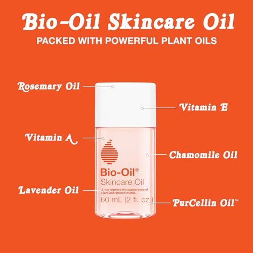 Image of Bio-Oil Skincare Body Oil Serum for Scars and Stretch Marks, Face and Body Moisturizer with Vitamin E & A for Sensitive Dry Skin, Dermatologist Recommended, Non-Comedogenic, 2 oz, Case of 24