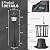 Darkaway 48inch Solar Post Lights Lamp Outdoor Light Fixture, Dusk to Dawn Aluminum Lamp Post with Remote and Pole Mount Base, Solar Path Lighting for Garden Patio Pathway