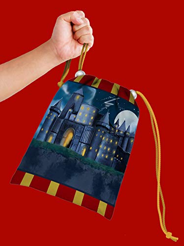 Wizard Castle Drawstring Bags Kids Birthday Party Supplies Favor Bags 10 Pack #TOP3