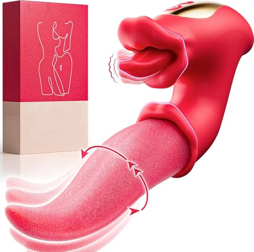 Vibration für Frauen Sex Spielzeug für die Frau 3 in 1 Zunge Vibrator Sexspielzeug Vibratorensets für Frauen mit 10 Vibrationmodi Dildos Vibratoren Sex Spielzeug für Die Paare Leise Bohrmaschiene