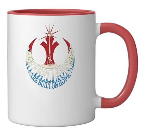 Taza cerámica Star Wars Rebel Alliance roja y blanca miniatura 2