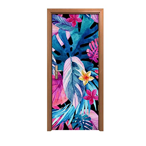 Autocollant de porte feuille de monstre créez un salon jungle - 2
