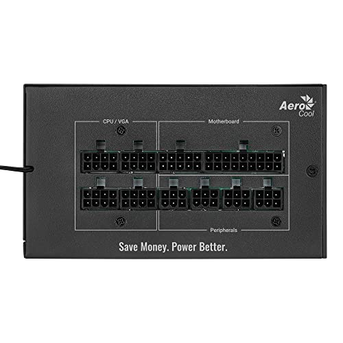 Aerocool MIRAGEGOLD 750W Alimentatore PC Modulare RGB 80 Plus Gold, Condensatori Giapponesi - Alimentatore - Immagine 2