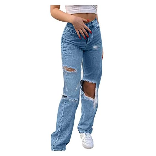 Y2K Dam slitna enfärgade jeans säckig vintage hiphop joggare gata byxor hot pants raight leg byxor lös byxa kostym byxor a linje blyertsbyxor Y2k e-girl hipster streetwear