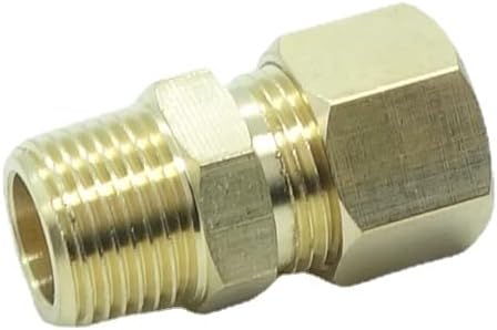 Miniatura 5 de 3 piezas de accesorios de compresión de latón 1/4" OD de tubo x 1/4" OD conector de unión