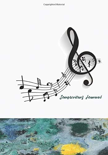Songwriters Jouranal: Blank Guitar Tabs paper, Standard Staff & Tablature Featuring Twelve 6-Line Tablature Staves Per Page With a “TAB” Clef with ... Musicales Elegantes Notas Musicales Theme