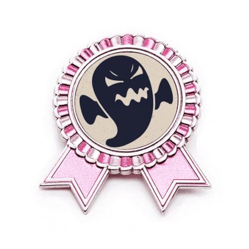 Broche en colère Halloween en métal rose fixation solide veste