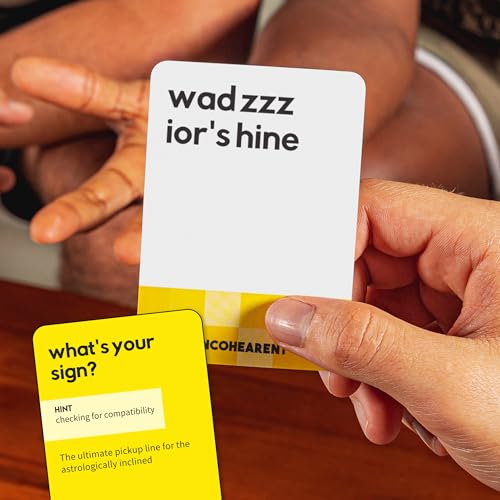 Image of Incohearent by Relatable - Guess the Gibberish Party Game for Adults, Funny Card Game Activity for Groups, Bachelorette Party Favorite, Summer Fun for Game Night, Travel-Friendly with 300 Cards