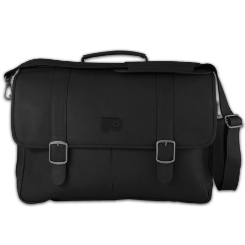 NHL Philadelphia Flyers Black Leather Porthole Case