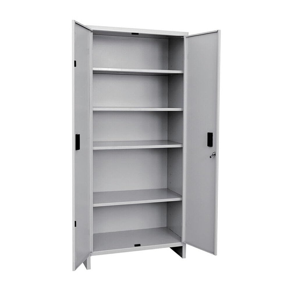 Generico ARMADIO TUTTI PIANI PRATIKO IN LAMIERA 4 RIPIANI 2 ANTE 80 x 40 x H 179,5 CM