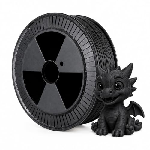Image of WOL3D Black Color PLA PRO+ 2.5 Kg 3D Printer Filament 1.75mm - Enhanced Strength & Toughness, High Accuracy, Eco-Friendly, Compatible with Bambu Lab, Creality, Ender, Prusa, FDM 3D Printers