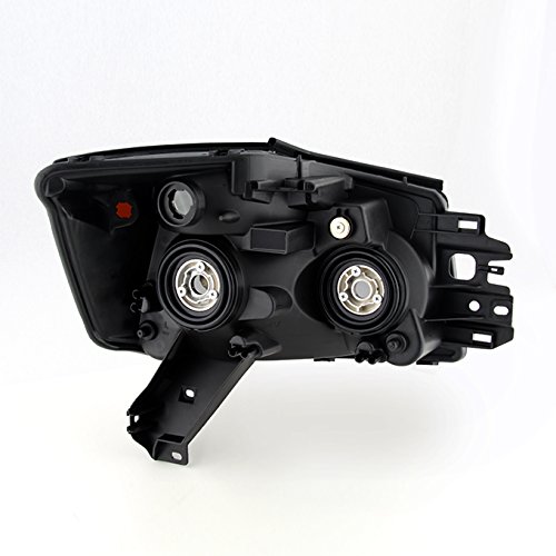 AKKON - For Black Smoke 2004-2015 Titan Pickup Truck 04-07 Armada Headlights Front Lamps Direct Replacement Pair