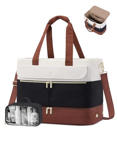 LOVEVOOK Weekender Bags for Women, Wide Open Large Travel Duffle ...