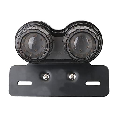 Luces de señal de vuelta para moto de 12V con soporte de matrícula 7