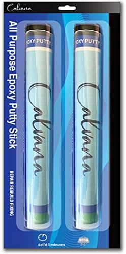 Underwater Pool Putty Epoxy - 2 Part Set, Quick Set for Spa, Hot Tub, & Pool Leak Repair - Bonds to Fiberglass, Concrete & More - 8 oz Total, Easy DIY Waterproof Sealant – Work Like Magic