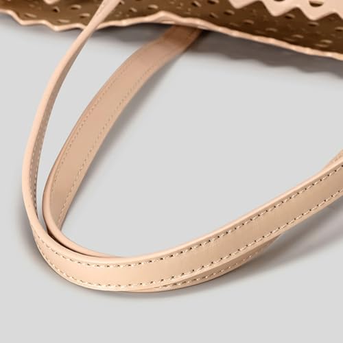 Womens Hollow Vegan Leather Tote Bag Small Summer Beach Bucket Shoulder Purse Top Handle Handbag Crossbody Satchels4