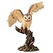 Veronese Owl Spreading Wings on Perch Statue