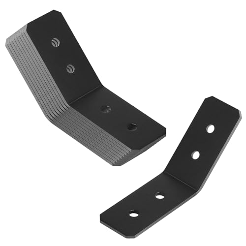 10 Pack Flush Inside 45 Degree Angle Bracket for 2x2 Nominal Wood Posts ...