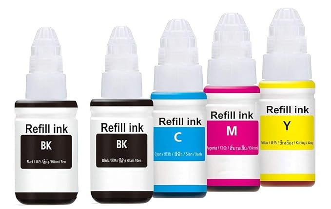 DotX ISO Certified GI 790 Compatable Pack of 2Black+Tri Color Pack Ink Bottle Black + Tri Color Combo Pack Ink Bottle