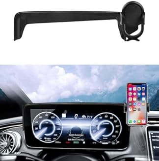 Autorder Car Phone Holder for 2023 2024 2025 Mercedes Benz EQE Accessories Phone Mount Screen Cell Phone Automobile Cradles Hands-Free 360 Degree Rotation