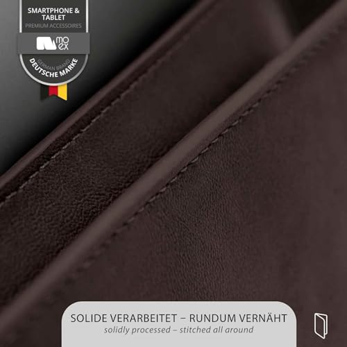 Étui Poco F8 Pro moex marron avec compartiment cartes