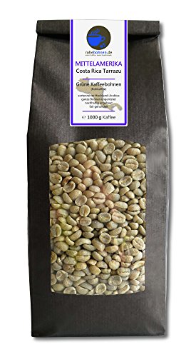 Rohkaffee - Grüner Hochland Kaffee Costa Rica Tarrazu (grüne Kaffeebohnen 1000g)