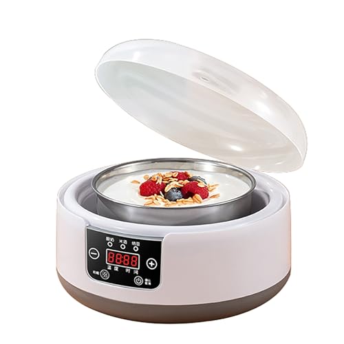 Yogurtera de 36 Horas, Yogurt Maker con Control de Temperatura y Tiempo Ajustables, Fermentadora Jarra y Pantalla LCD con Temperatura Constante