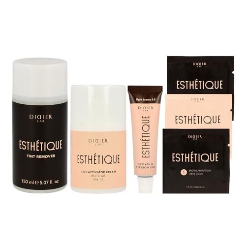 SET Tint remover - Tint activator - Eyebrow Tint Light Brown - Brow Lamination