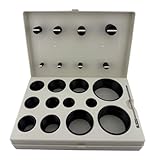 Stone River Products Industrial BOSS Seal Kit, 212 Piece Hydraulic SAE O-Ring Assortment, Buna-N NBR 90A, 20 Sizes for SAE Boss Straight Thread Tube Fittings, Black