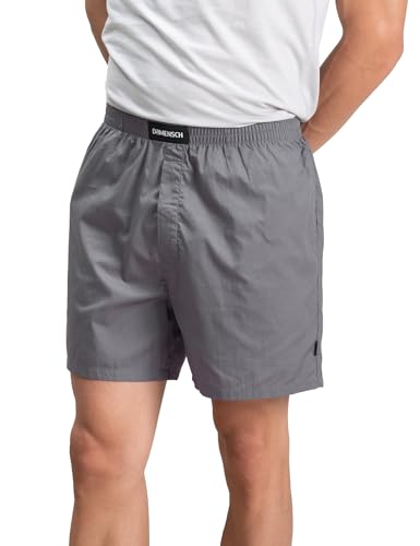 Damensch Men’S Breeeze Ultra-Light All-Round Boxer Shorts – Las Grey – X-Large