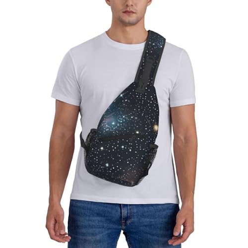 Mochila tipo bandolera con estampado galaxias miniatura 7
