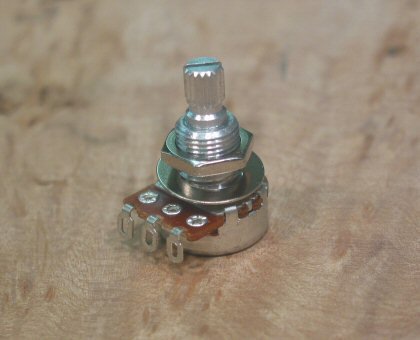 20 Pack-500K Mini Pot Audio Taper Long Bushing Split Allparts EP-0186-B00